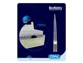 Ponteira PCR Com Filtro Tipo Gilson 1.000 Ul Estéril Em Rack - 96 Unid - Bionaky